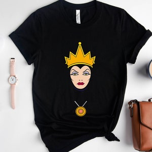 Disney Villains Evil Queen Big Face Shirt, Disneyland Vacation Unisex T-Shirt, Family Birthday Gift Tee