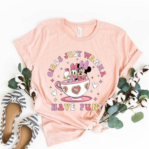 Disney Minnie Daisy Summer Shirt, Girls Just Wanna Have Fun, Disney Besties T-Shirt, Disneyworld Shirt, Disney Summer Tee