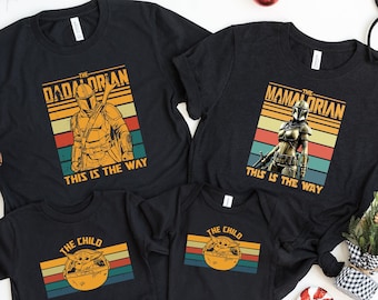 Dadalorian And The Child Matching Sweatshirt, Disney dad gift, Mamalorian And The Child Tees, Dad and mom Family Shirt, Fathers Day Shirt