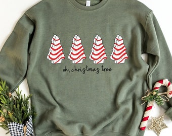 Oh Christmas Tree Sweatshirt, Christmas Cake Hoodie, Christmas  Shirt, Christmas T-Shirt for Women, Funny Christmas Shirt, Xmas Tee