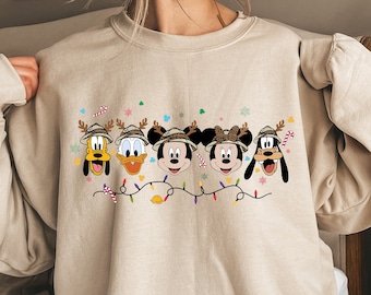 Mickey and Friends Disney Animal Kingdom Christmas Shirt, Safari Mode Christmas T-Shirt, Wild About Christmas Sweatshirt, Let's Get Wild Tee