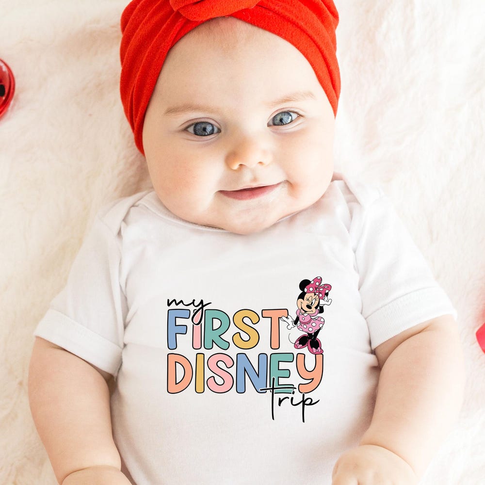 My First Disney Trip Toddler Shirt, Disney Trip Bodysuit, Minnie Disney Trip Toddler Shirt, Disney Trip Minnie Kids Shirt