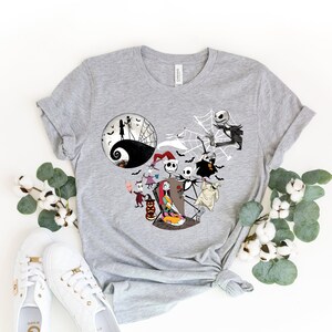 Chemise Nightmare Before Christmas, T-shirt Jack et Sally, chemise Disney Halloween, Oogie Boogie Halloween Sweatshirt, Jack Skellington Tee