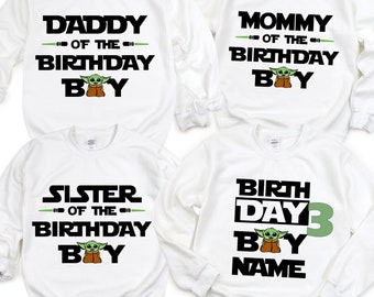 Star Wars Birthday Shirts, Star Wars Birthday Girl T-Shirts, Star Wars Matching Shirts, Star Wars Birthday Boy Shirts, Star Wars Tees