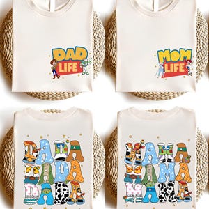 Disney Toy Story Mom and Dad Shirt, Disney Mothers Day Shirt, Disney Fathers Day Shirt, Toy Story Mom Life and Dad Life Shirt, Toy Story Tee
