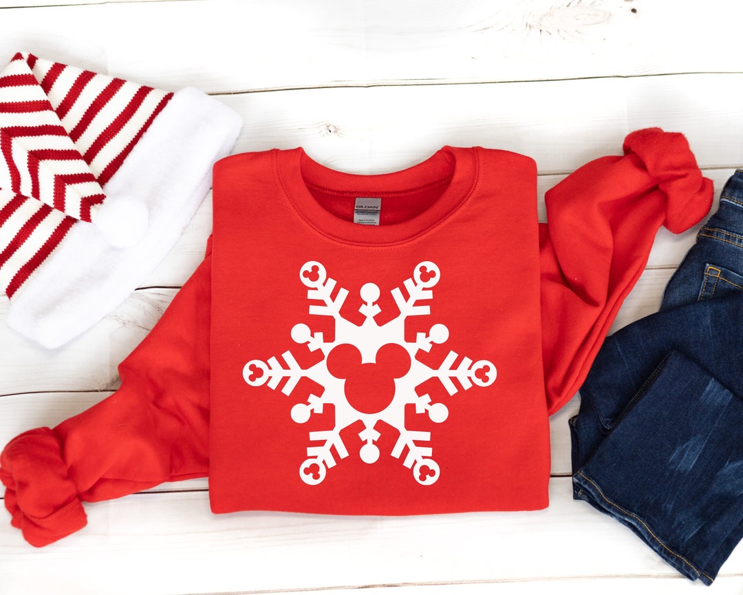 Disney Snow Flake Sweatshirt, Matching Christmas Shirt, Snowflake