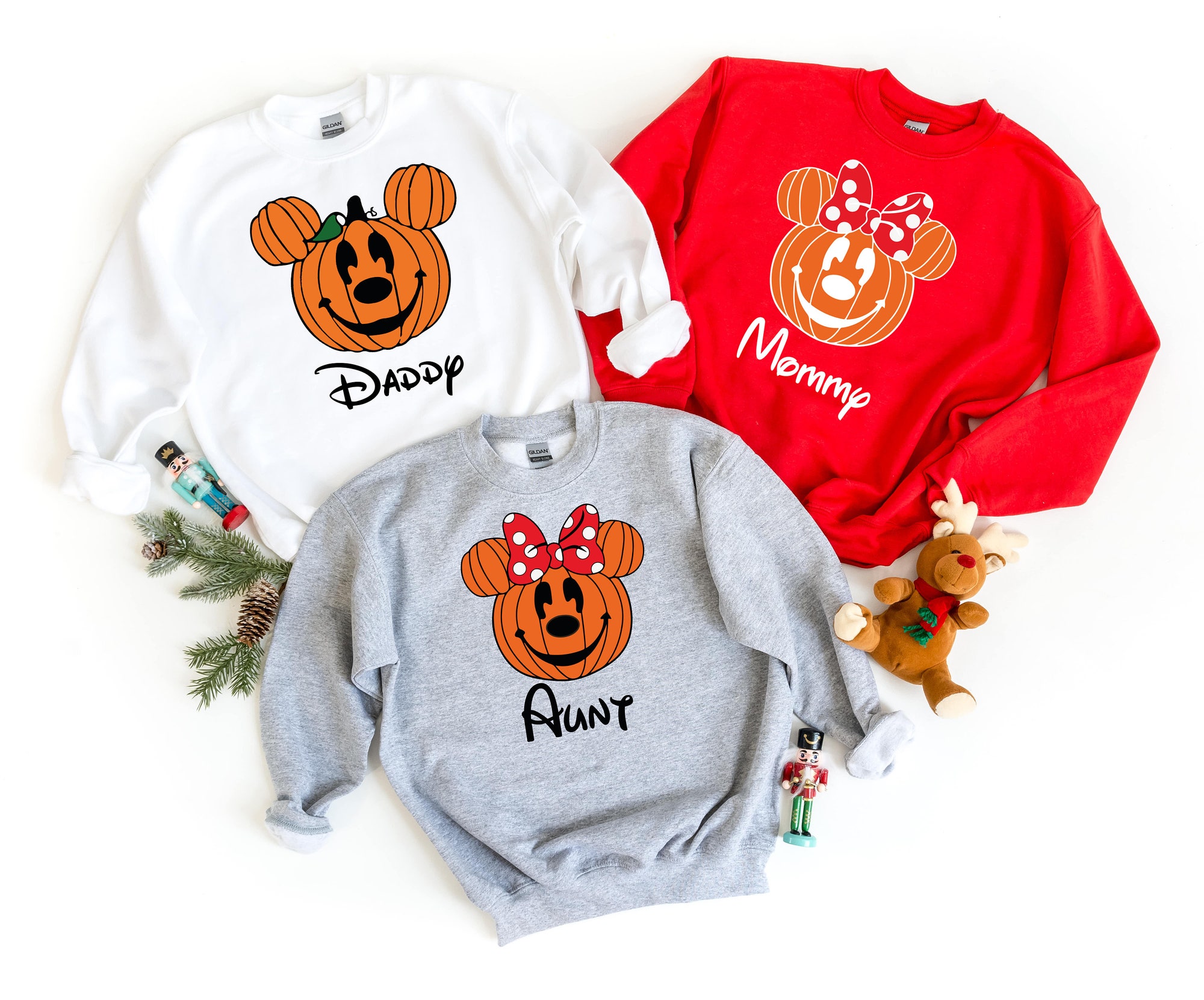Discover Disney Halloween Family Matching Shirt, Personalized Mickey-Minnie Pumpkin Halloween Tee, Disney Halloween, Custom Halloween Disney Gift