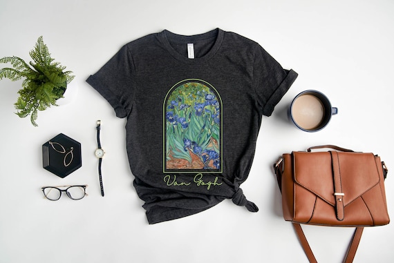 Van Gogh Shirt, Vintage Aesthetic Claude Monet Renaissance Shirt, Artist Gifts, Painting Cottagecore Dark Academia T-Shirt, Bookish Tees