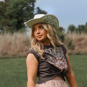 Cowboyhut Für Damen Mit Strass Und Glitzer – Breite Krempe, Verstellbar, Für Western-Partys & Karneval