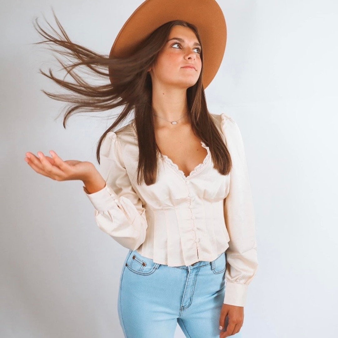 Maisie Western Embroidered Halter Top