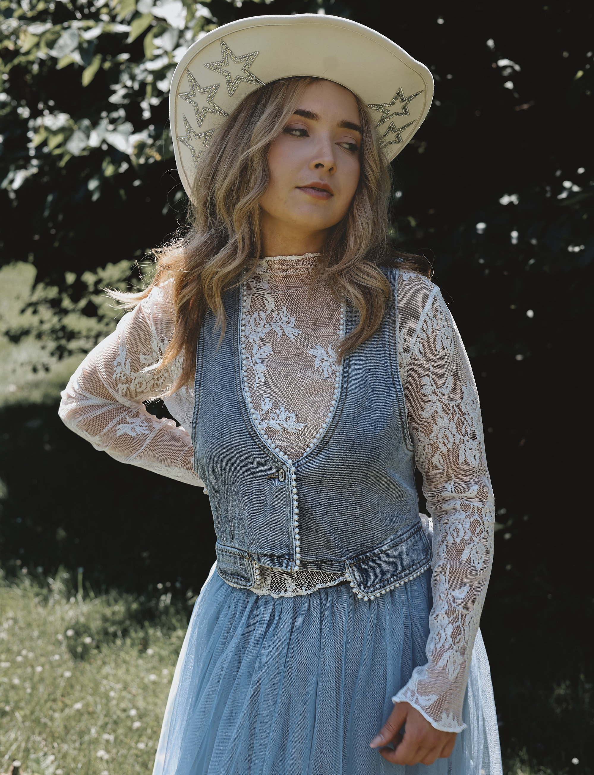 Tulle Skirt Denim And Diamonds Party Outfit Ideas Zimmermann Crush