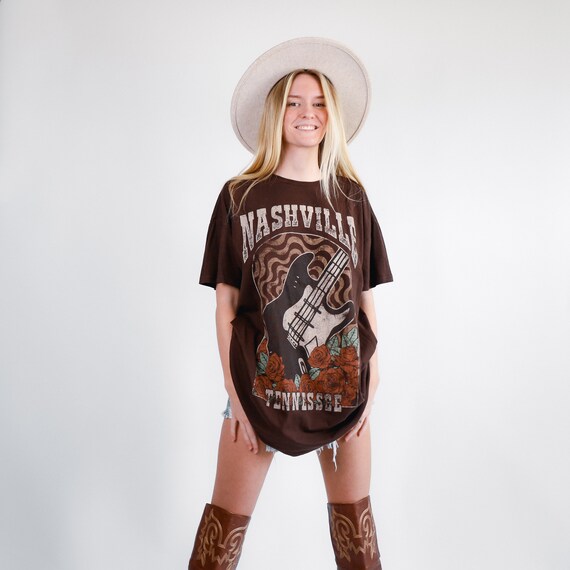 nashville t shirt dress Amazon.com: NITRFLA Nashville Music City Mini Dress Women Country Music  Rock Band Sleeveless Dress Vintage Guitar Wings Graphic T Shirts Dress(Black,S),  Small : Clothing, Shoes & Jewelry