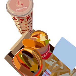 In n Out Wall Art Print