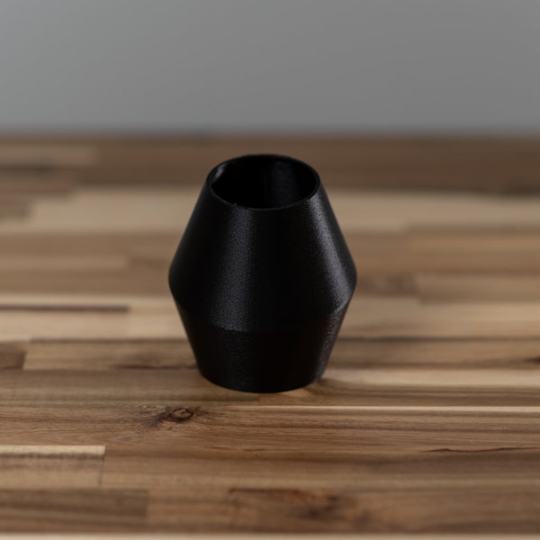 Modern Cylindrical Vase for Flowers or Pens | Soft Matte Black or Matte Silver Filament | Sleek and Minimalist Design