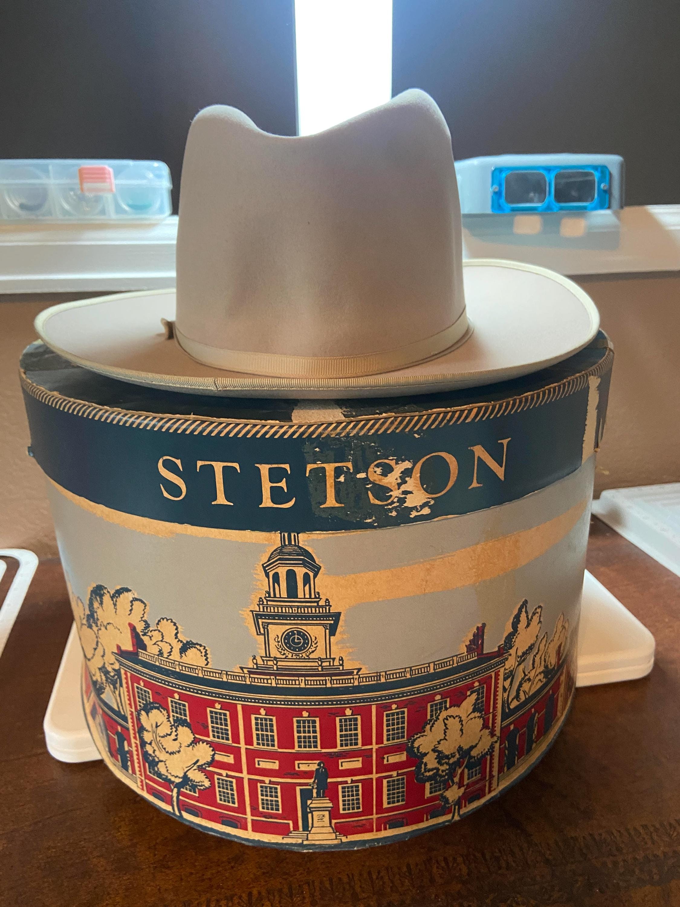 Auction Vintage Stetson Hat Box Value Stetson Open Road