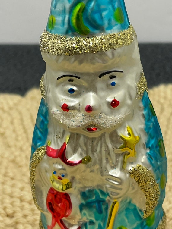 Vintage Kurt Adler Kringle Glass Wizard Blown Glass Christmas