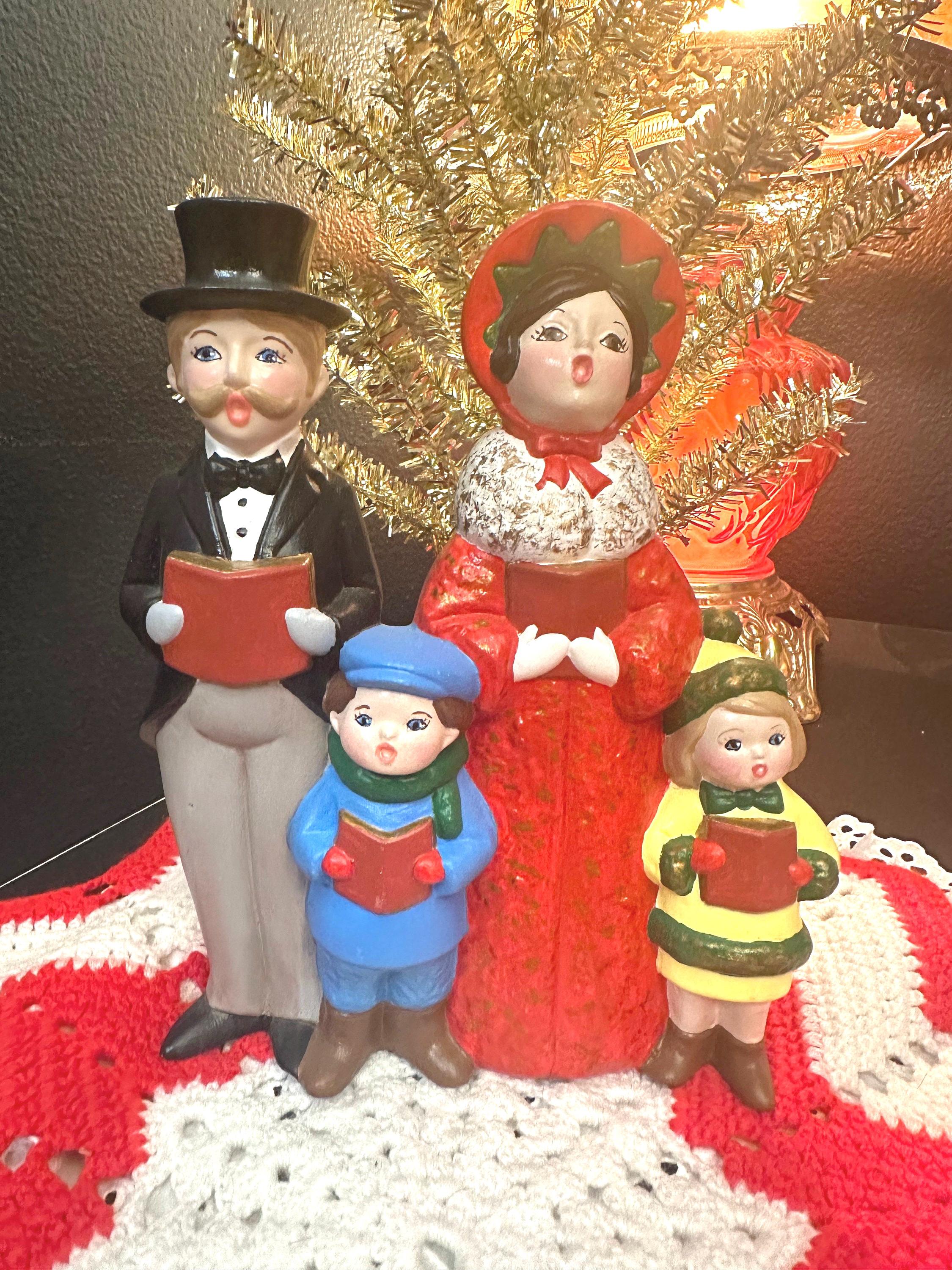 Vintage Christmas Hand Painted Ceramic Family Caroler Choir - Etsy