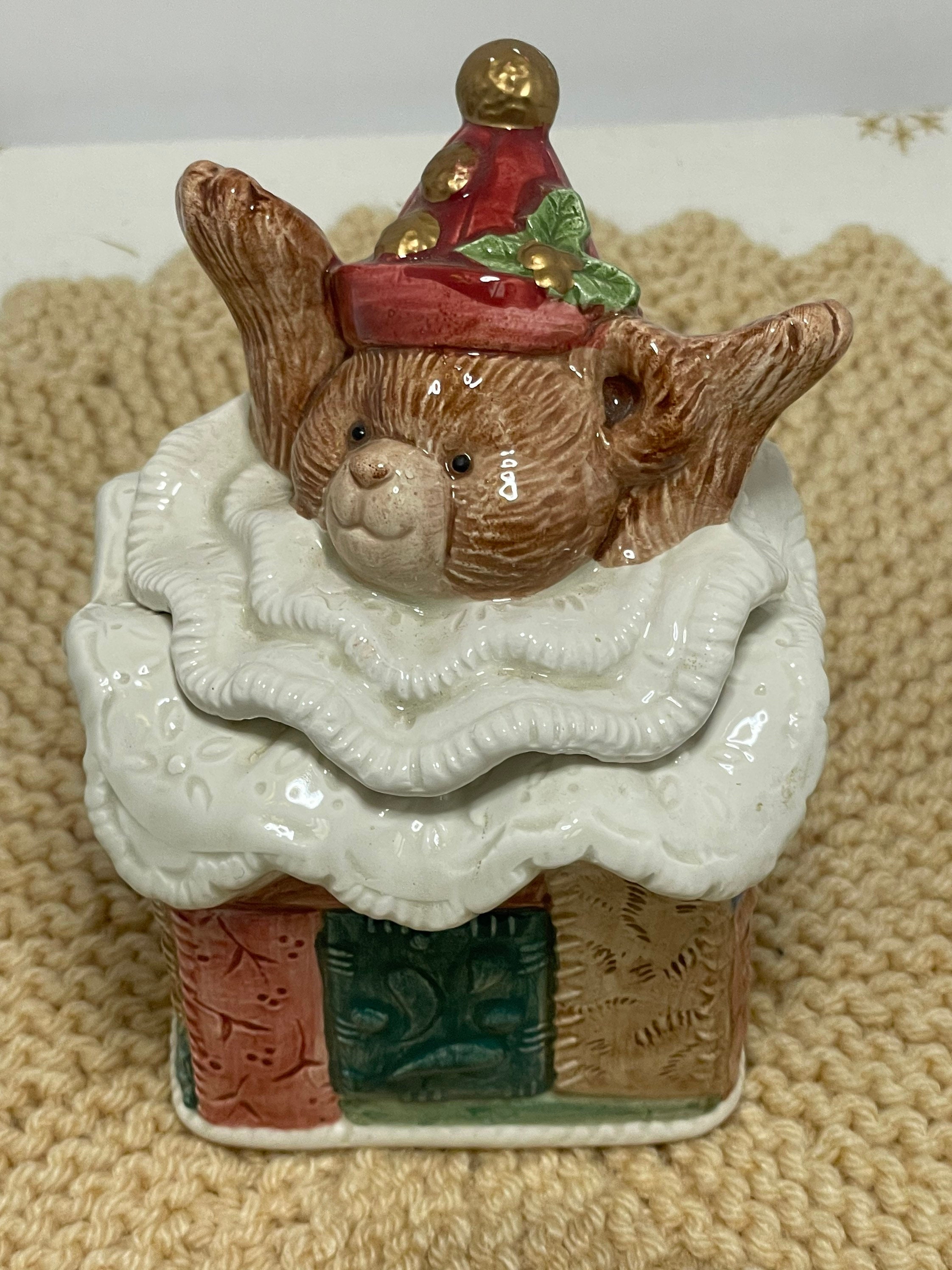 クリスマス ライトハウス フィッツ＆フロイド 陶器製 ヴィンテージ品 レア ヴィンテージ フィッツ＆フロイド クリスマス キルト テディベア 小物