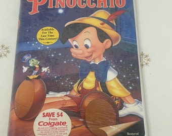 Walt Disney’s Masterpiece Collection -Pinocchio VHS - Factory Sealed!
