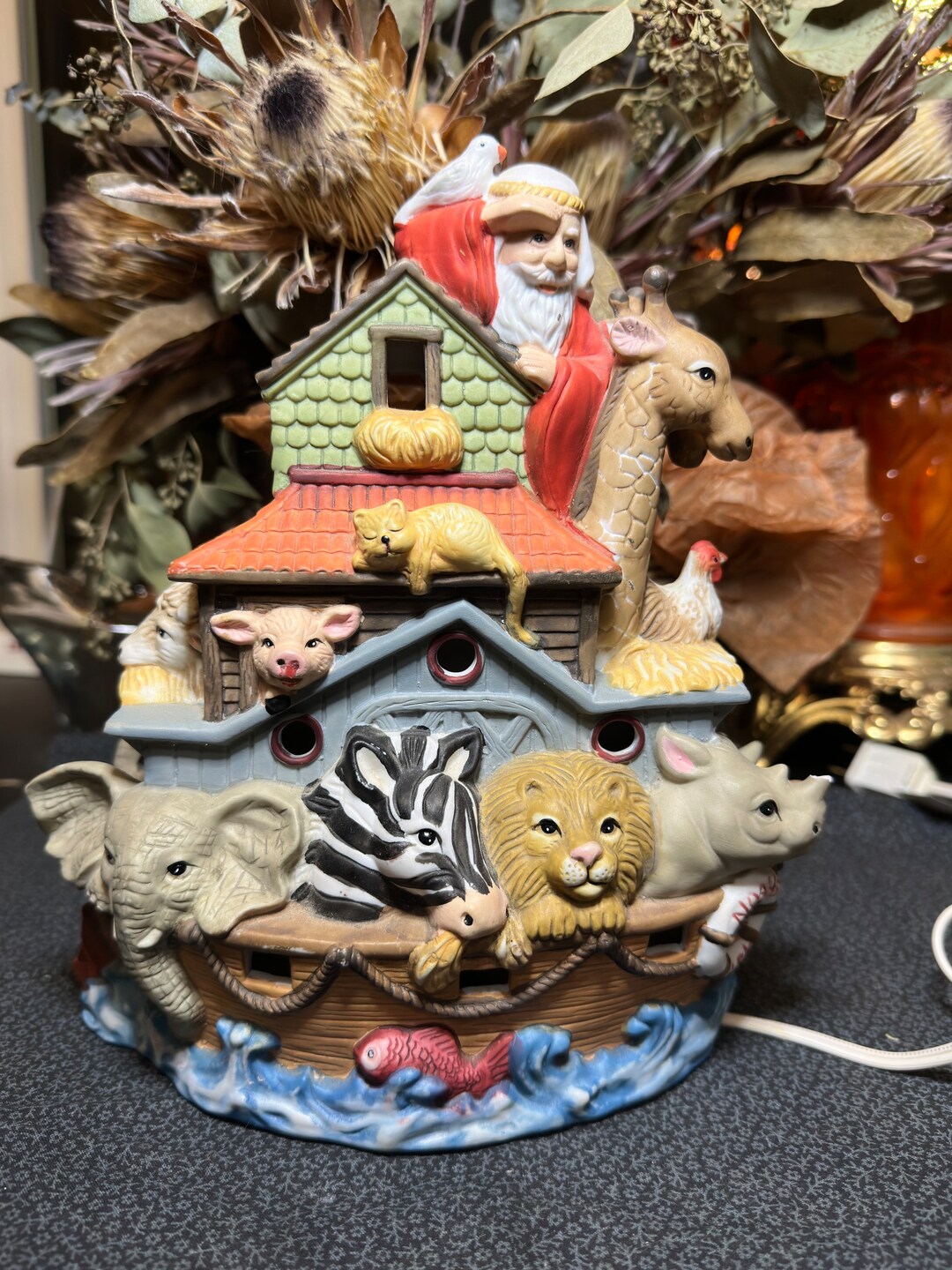 Noah’s Ark Ceramic Night-light Nursery Decor Religious - Etsy