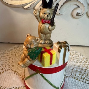 Vintage Toy Soldier On Drum Christmas Music Box