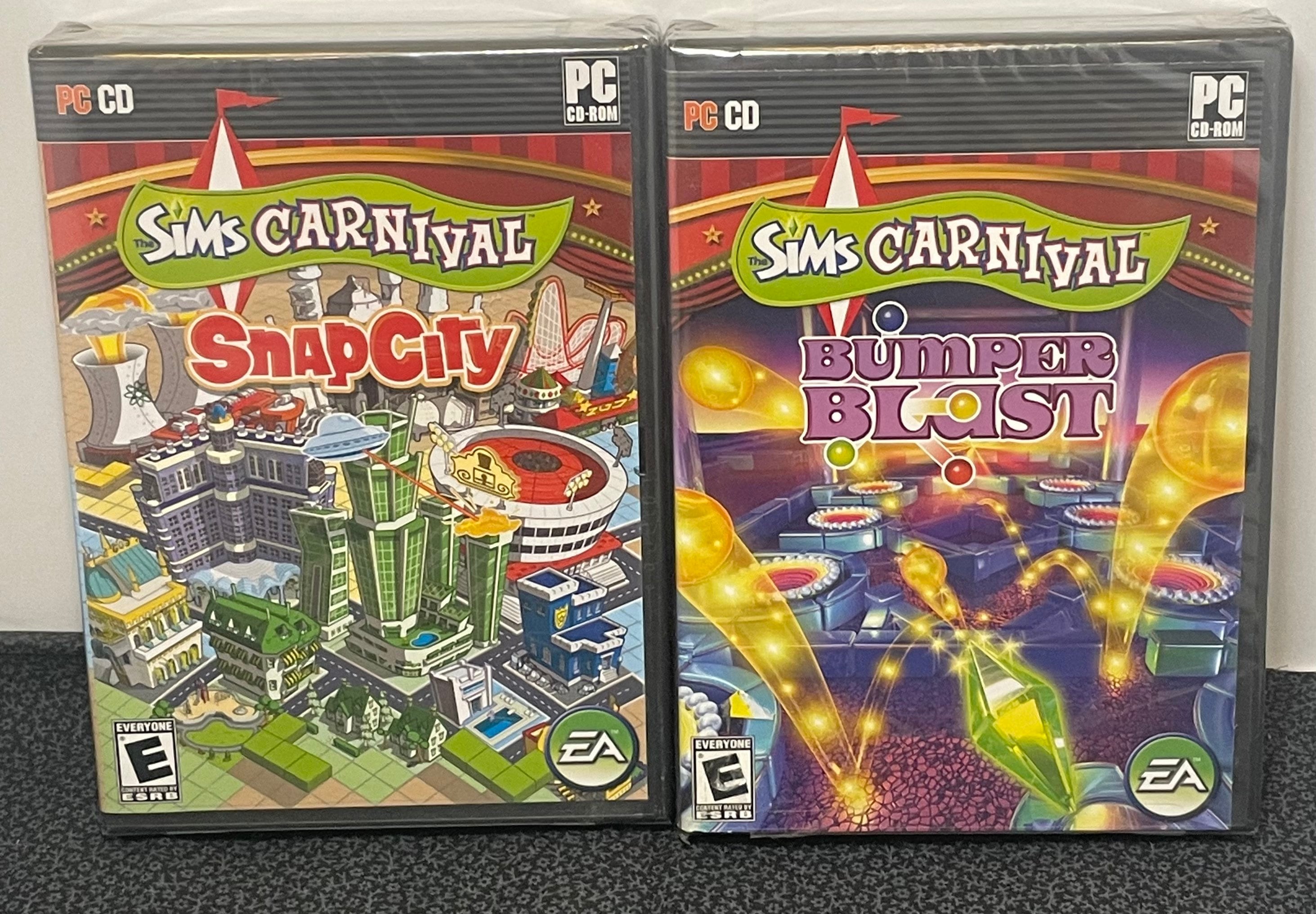 Sims Carnival Snap City and Bumper Blast Sealed PC - Etsy