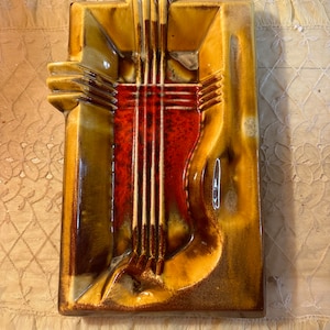 Vintage Royal Palm Los Angeles Pottery Art Retro Ashtray