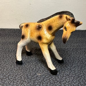 Vintage kleine Keramik Giraffe Figur made in Japan