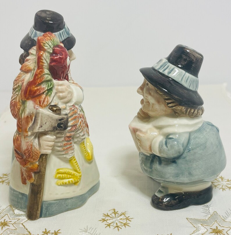 Vintage Fitz and Floyd Pilgrims Progress Salt & Pepper Shakers Etsy