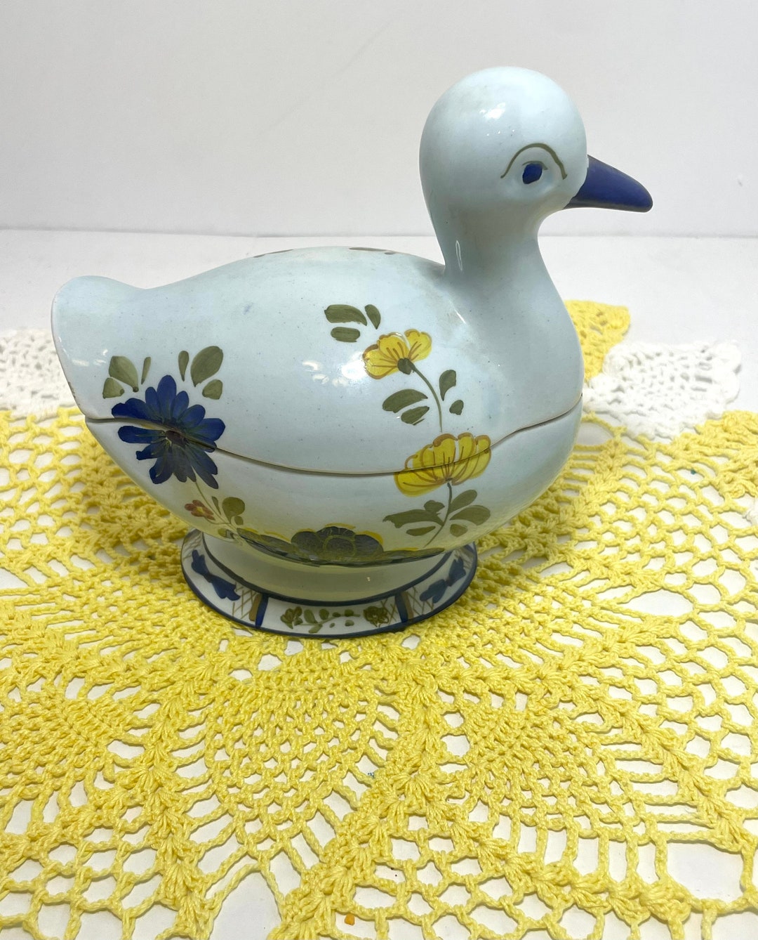 Vintage Made in Italy Ceramic Duck Candy Dish/trinket Box. Etsy