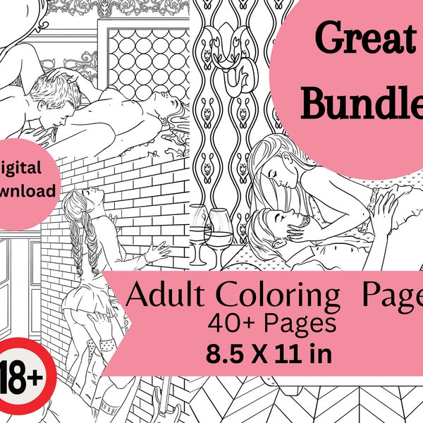 Adult Coloring Pages, Sex Coloring Pages, Sexy, Naughty Coloring Pages, Nude Couple, Erotic Images, Sex Positions BDSM, NSFW