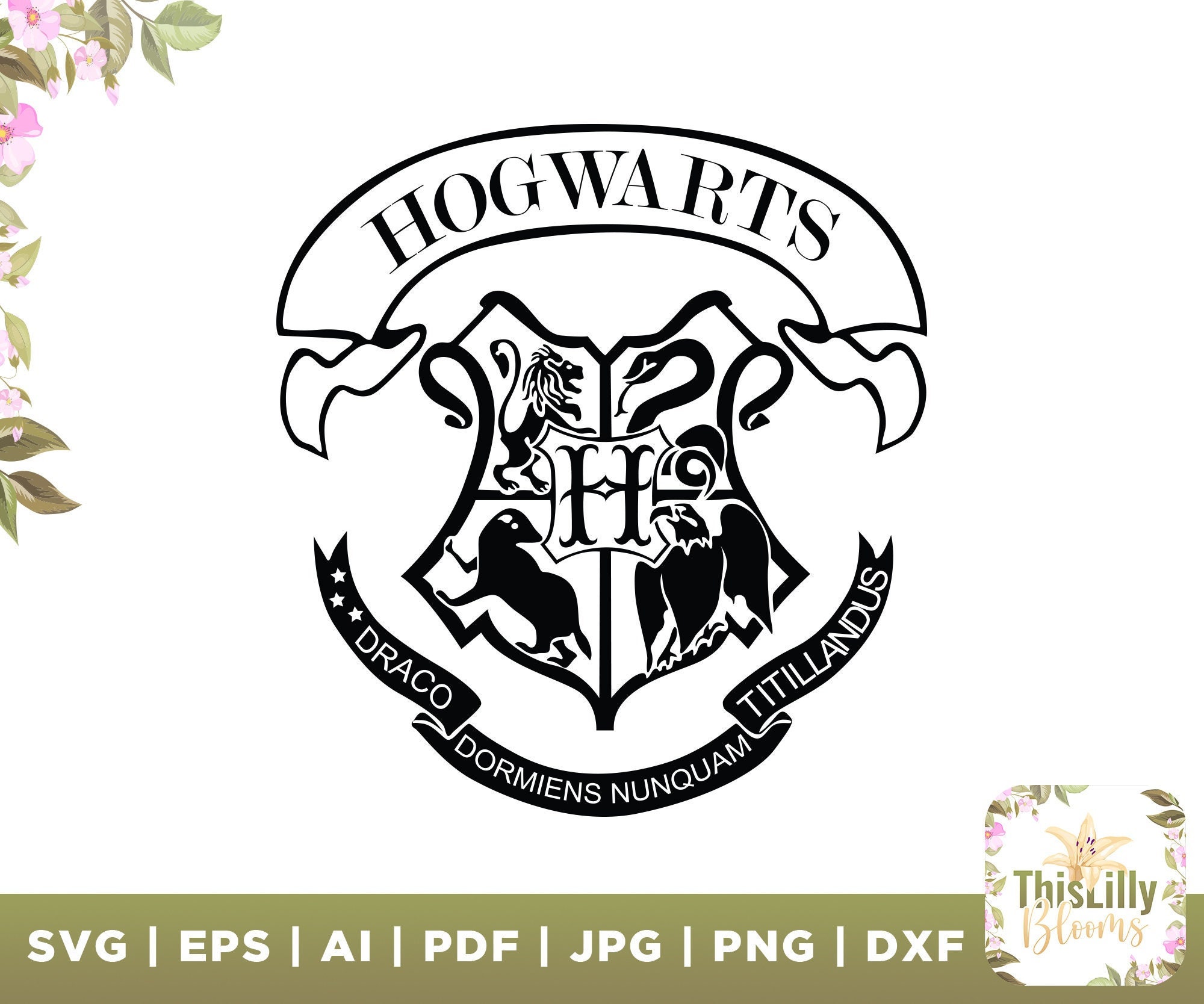 Ravenclaw House Crest Emblem Svg, Harry Potter House Crest Svg, School Of  Magic House Crest Svg, Instant Download