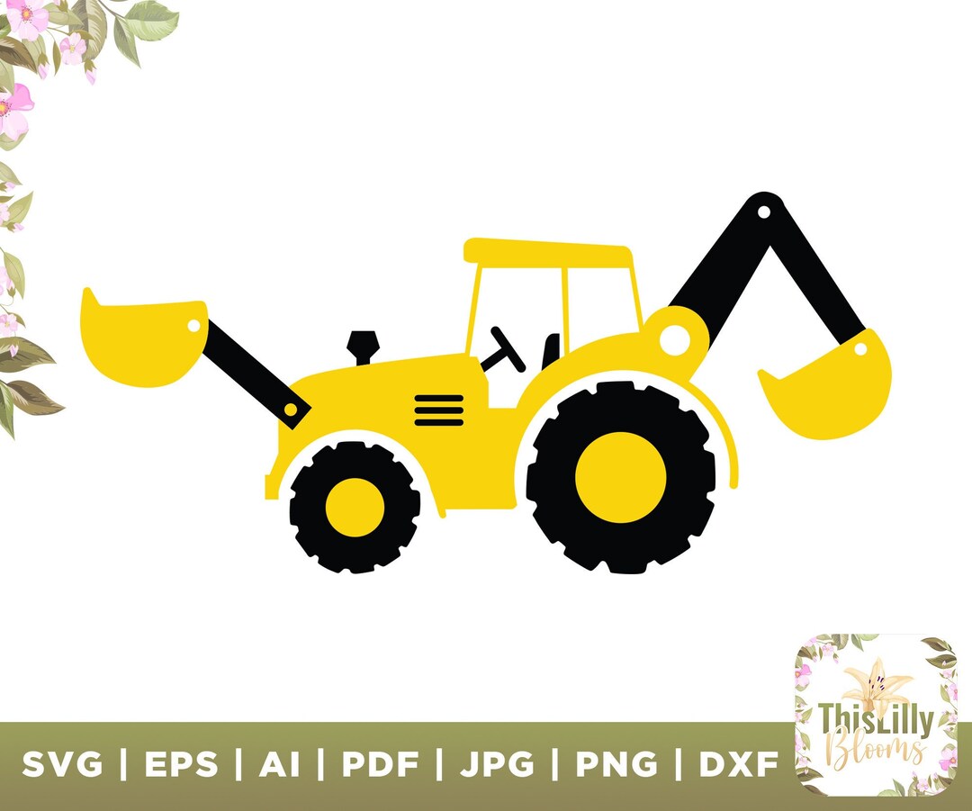 Plotterdatei Bagger Bagger svg Shirt svg Plotterdatei Etsy.de