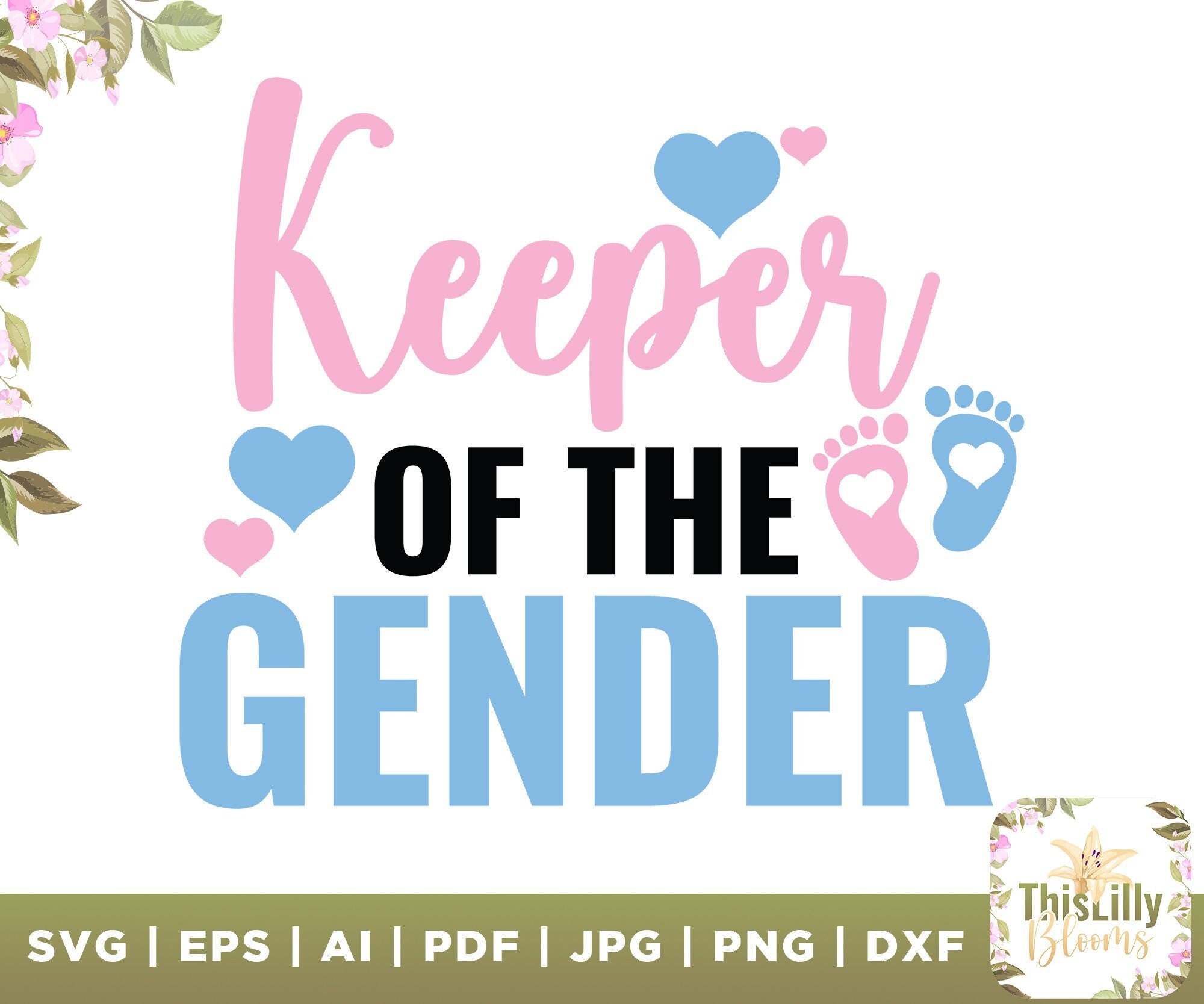 Keeper of the Gender Svg Gender Reveal Keeper of the Gender - Etsy Canada