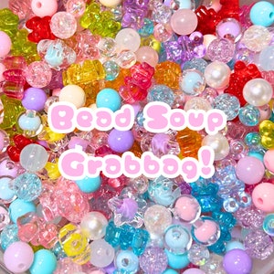 Bead Soup Grab Bag Choose between 80 or 150 beads .7 oz or 2 oz grab bag image 1