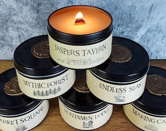 5-Pack Soy Wax Adventure Candles | RPG Tabletop Adventure Candle | Gift for Dungeons and Dragons & Pathfinder Players | Geek Gift | Gamers