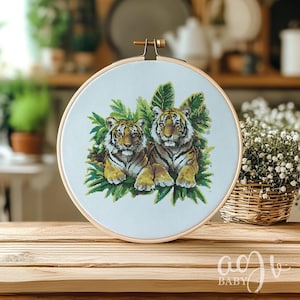 Realistic Tiger Cross Stitch Pattern, Tiger Cross Stitch PDF, Cross Stitch Animal, Punto De Cruz, Cross Stitch Kit, Cross Stitch Template