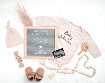 Baby Announcement | Gender Neutral | digital Pregnancy Reveal | baby announcement for social media | We Can't Wait to Meet you | Boy Girl