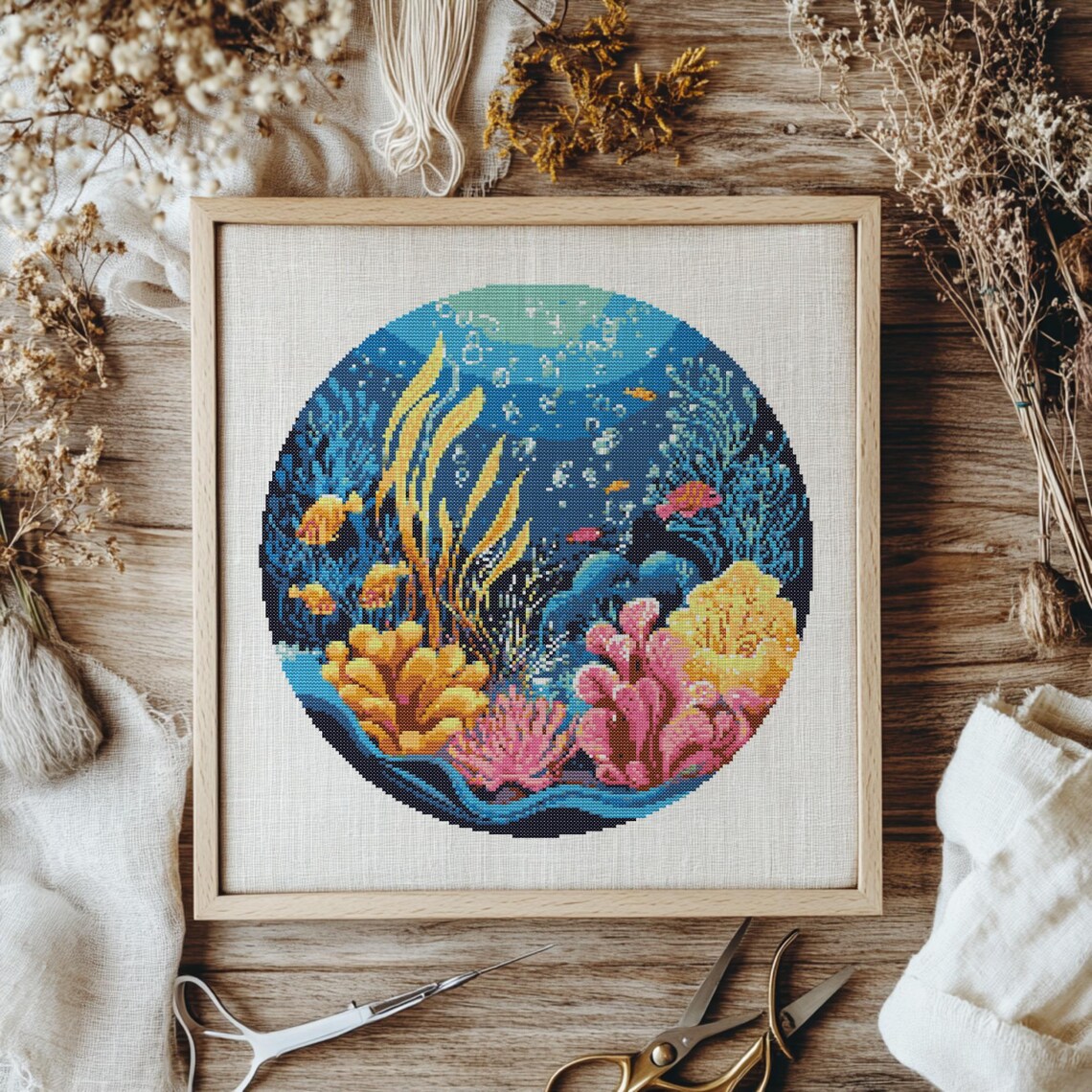 Under the Sea Cross Stitch Pattern, Ocean Life (PDF Pattern) - Etsy