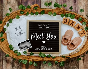 Digital Pregnancy Announcement | Gender Neutral | digital Pregnancy Reveal | A new adventure, announcement download for social media, boho