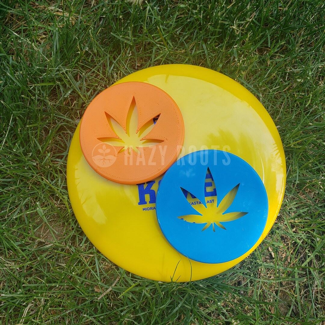 Disc Golf Mini Marker With Pot Leaf Etsy