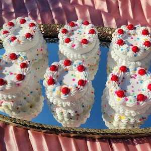 Fake Cake - MINI Screw Top Jar - Birthday Cake Sprinkles