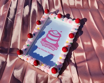 Fake Cake - Photo Frame with Confetti Sprinkles & Cherries