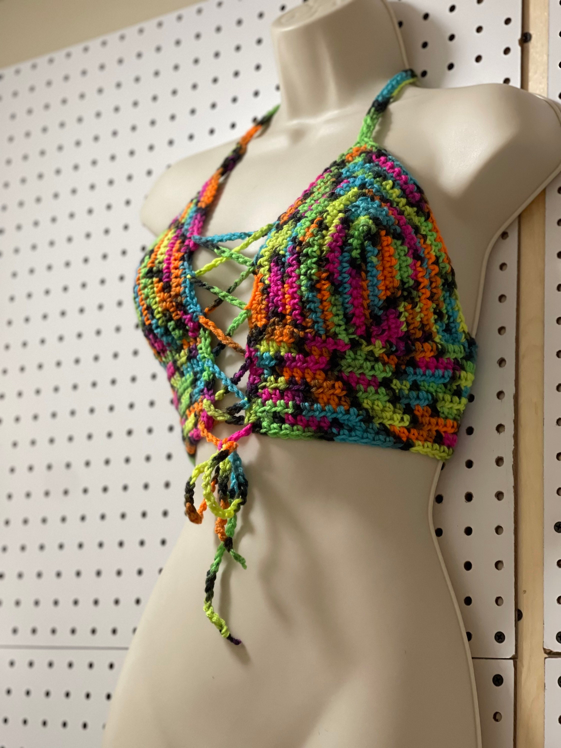 Split Crop Top String Split Crop Top - Etsy
