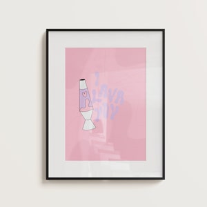 Je vous lave. Affiche ou carte postale de lampe à lave.