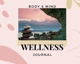 Body & Mind Wellness Journal, Meal tracker, Meditation Journal, Self Love Awareness, Exercise Tracker and Sleep Journal
