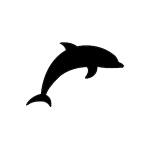 Delfin SVG Dateien für Cricut - Sofortiger digitaler Download, perfekt für DIY-Projekte und Basteln
