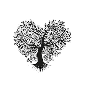 Arquivos SVG Heart Tree para Cricut - download digital instantâneo, perfeito para projetos DIY e artesanato