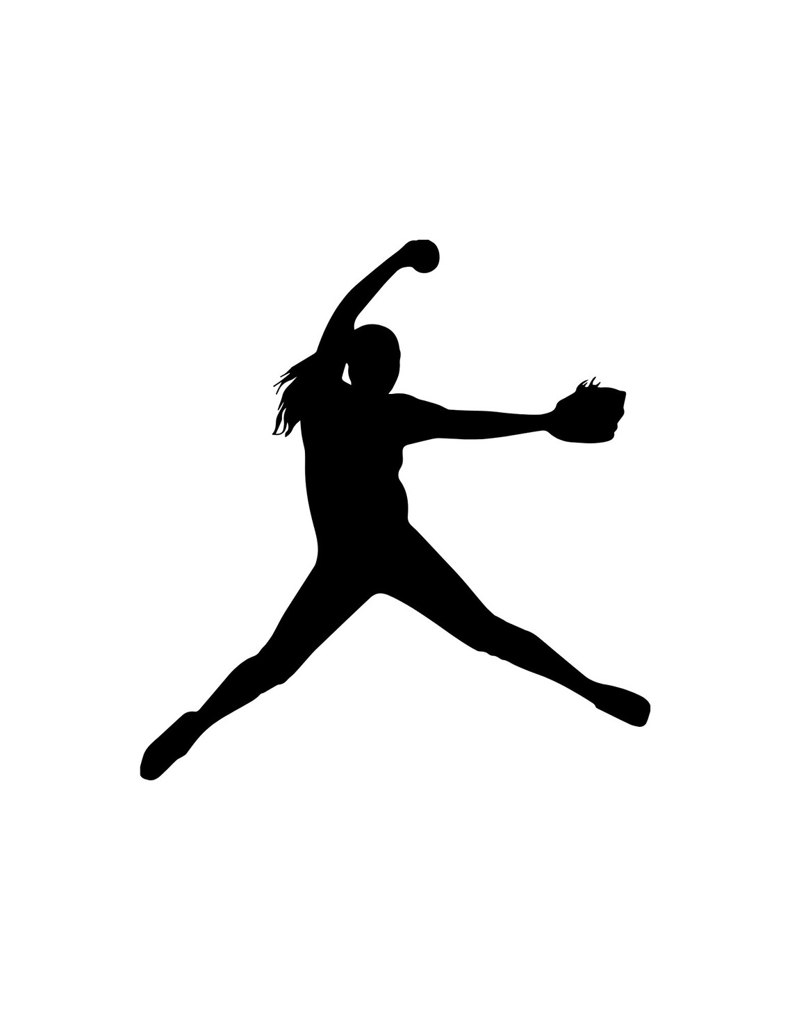 Softball Pitcher SVG Files for Cricut Instant Digital Etsy