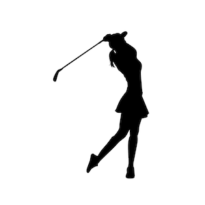 Archivos SVG de Golf Woman para Cricut - Descarga digital instantánea, perfecto para proyectos de bricolaje y manualidades